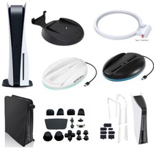 For PS5 Disc Version Vertical Stand Base Holder Mount Dust Cover Accessories