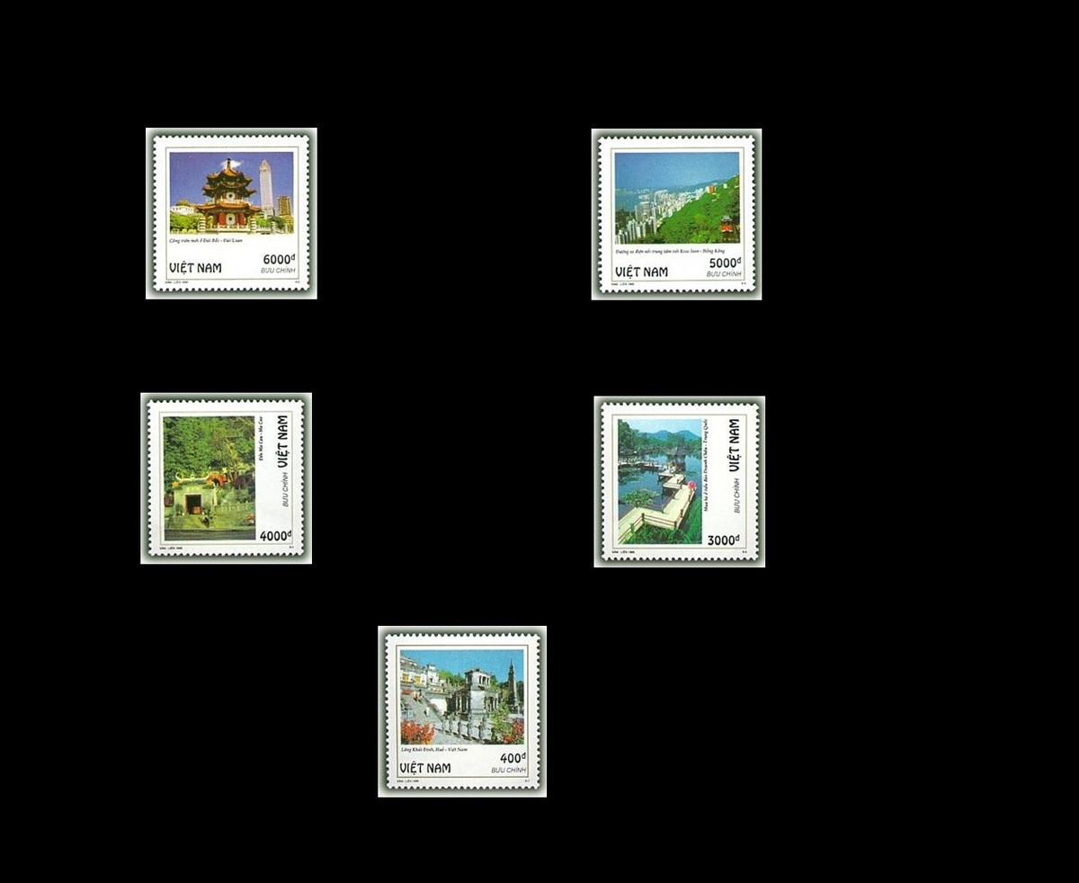 718 Vietnam Stamps set of 5 Asian Landscapes 1995 | eBay