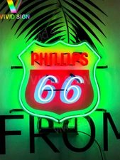 Phillips 66 Gasoline 16"x16" Neon Sign Lamp Light With HD Vivid Printing EY