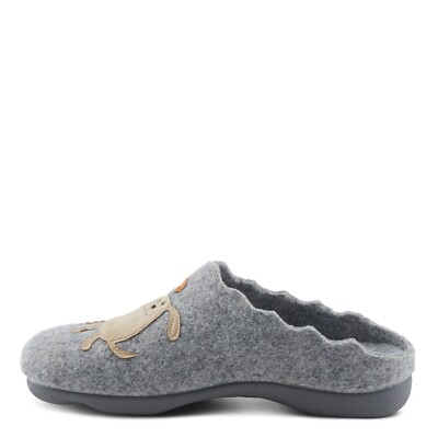 Pantofole Chiuse In Feltro Riciclato – VERBENAS Eagle – Colore Grigio – Fatte A Mano In Spagna, Comode E Sostenibili - 2