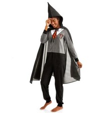 Womens Harry Potter Union Suit 1 pc Pajama Set Size XS S M L Hooded Cape NWT