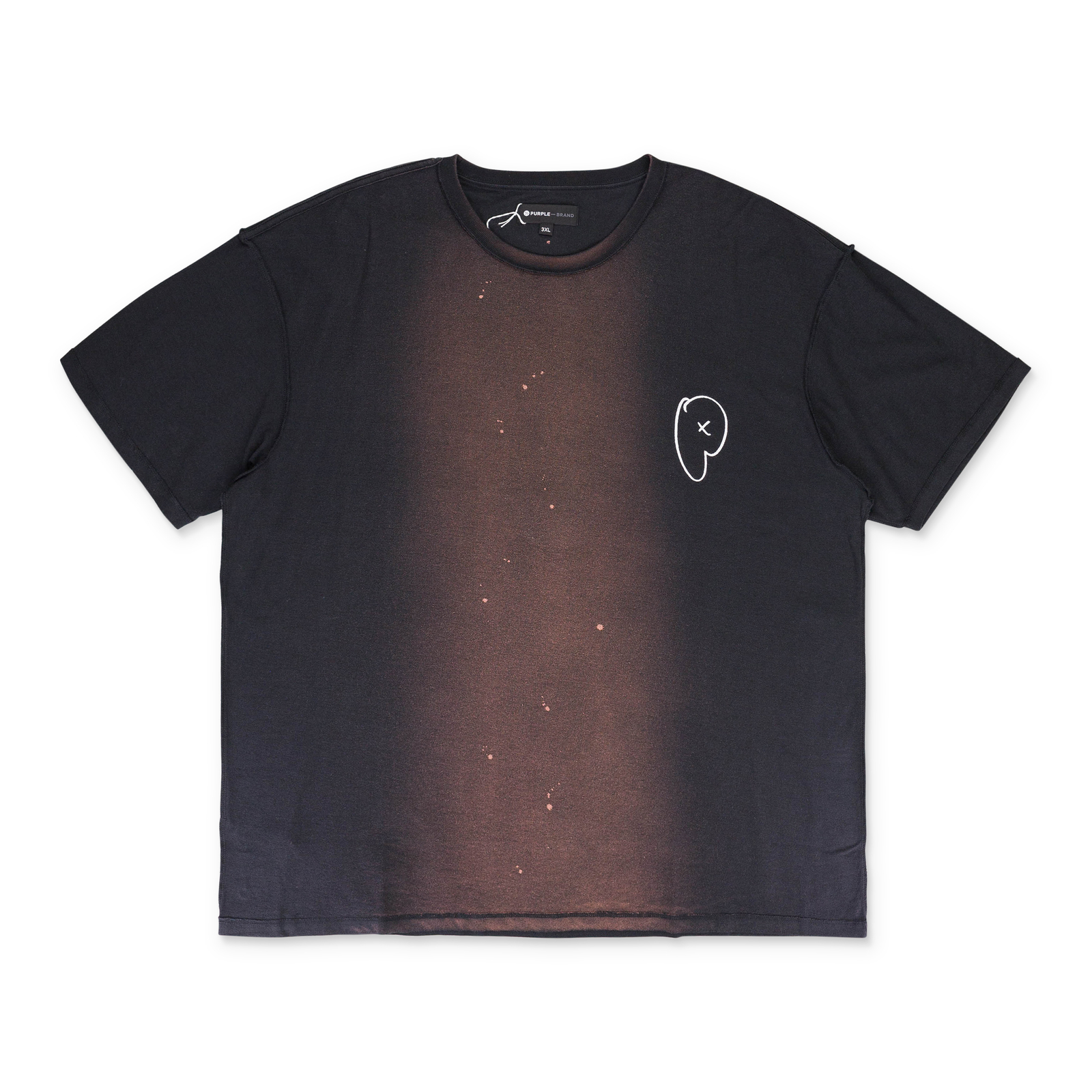 Бренд NWT Purple из ТЕКСТУРИРОВАННОГО ДЖЕРСИ НАИЗНАНКУ черные ФУТБОЛКИ Размер S 130 12790₽