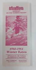 1980-81 Stratton Ski Resort Guide Brochure Vintage Pamphlet Vermont