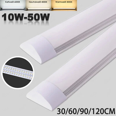 WZTO Lámpara LED para habitación húmeda 30/60/90/120 cm lámpara de habitación húmeda lámpara de bañera lámpara de techo