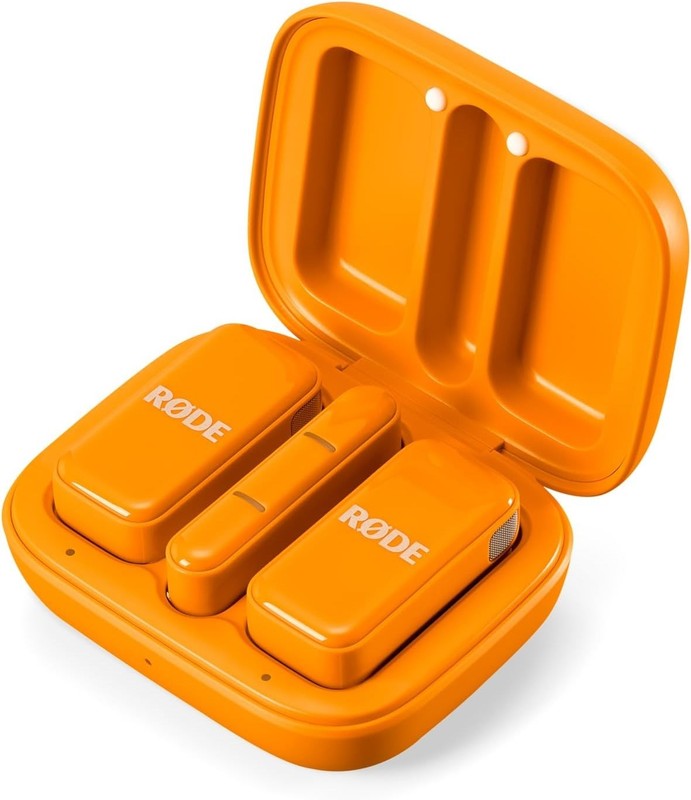 Wireless Micro Compact Wireless Microphone Two Mics with Charge Case for
