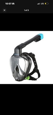 U.S. Divers Dryview Full-Face Snorkeling Mask, Black