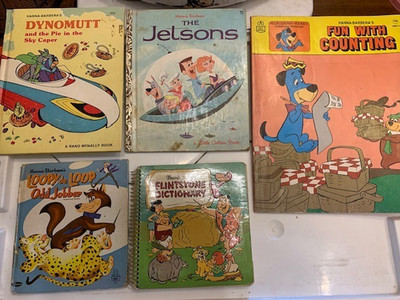HANNA BARBERA BOOK PUZZLE LOT  DYNOMUTT  JETSON'S FLINTSTONES LOOPY de LOOP +