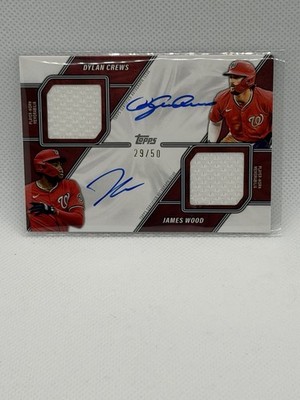 2026 Topps Series 2 Dylan Crews James Wood Dual Relic Auto /50