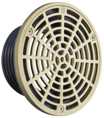 Sioux Chief 832-4HNR Finish Fixture for Adjustable Floor Drain PVC Round 6-1/2''