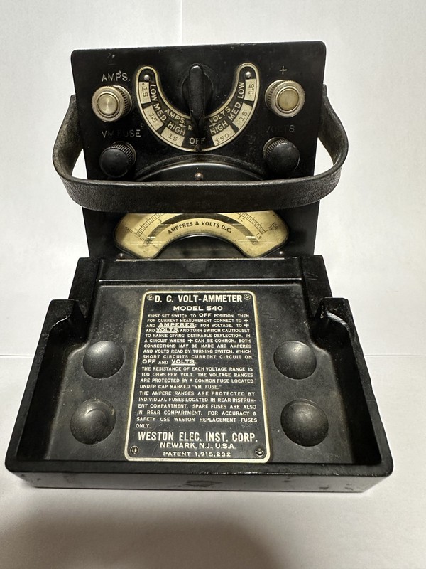 Volt / Ammeter Weston Electric Vintage