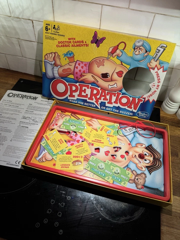 Hasbro Gaming Classic Operation Game – boxed with instructions Christmas games - Image 2 of 3