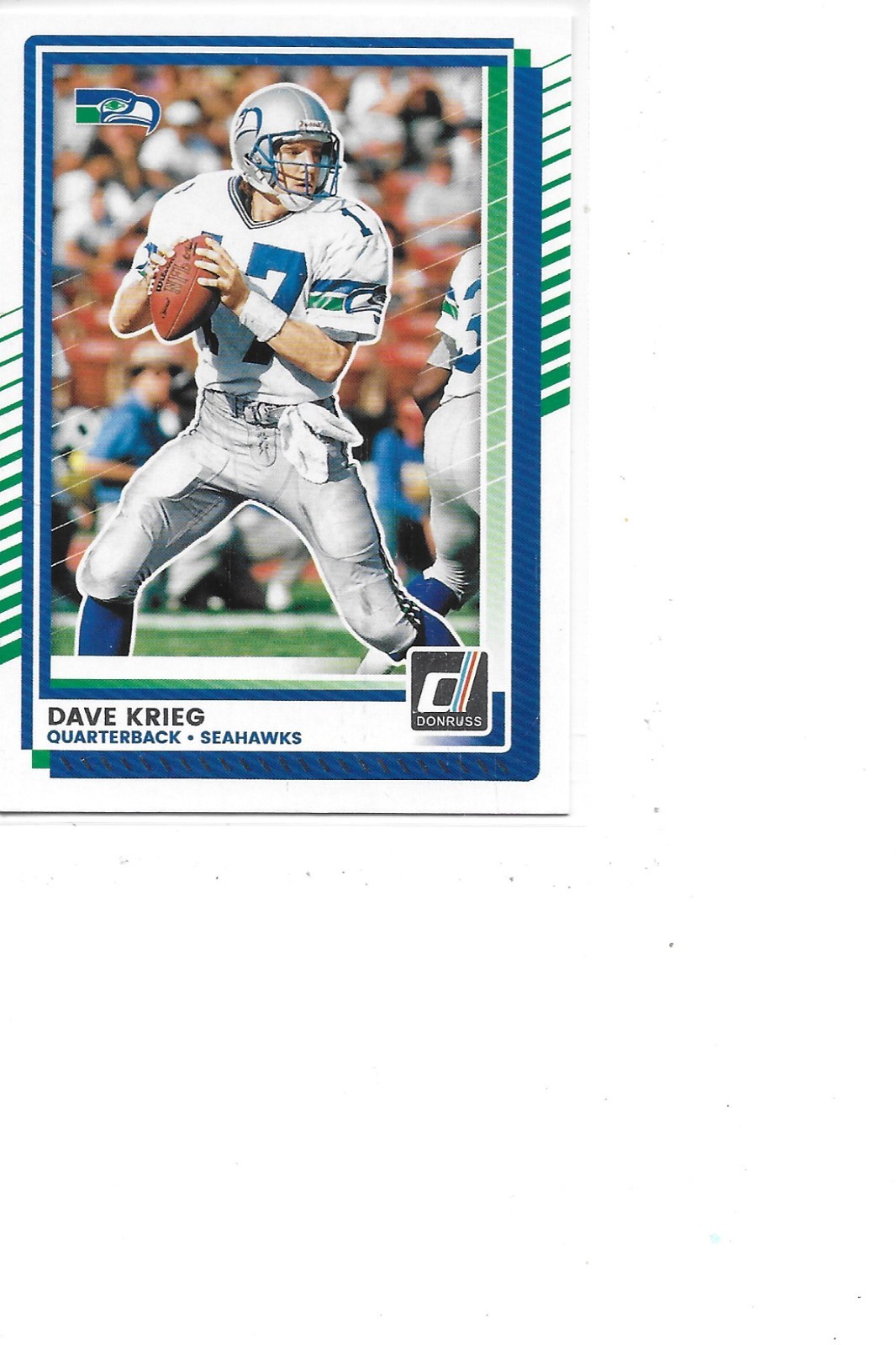 2025 Donruss Dave Krieg Seattle Seahawks Football Card #282