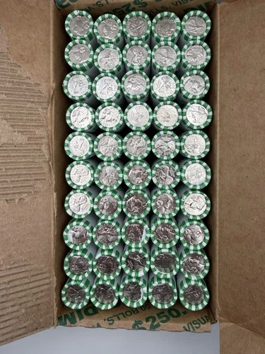 2026 D Denver SemiQ Uncirculated Dime Box - 50 Rolls $250 Face Value - IN HAND