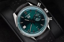 Tag Heuer Carrera Chronograph 39mm Glassbox Green Dial CBS2211-0 with Box