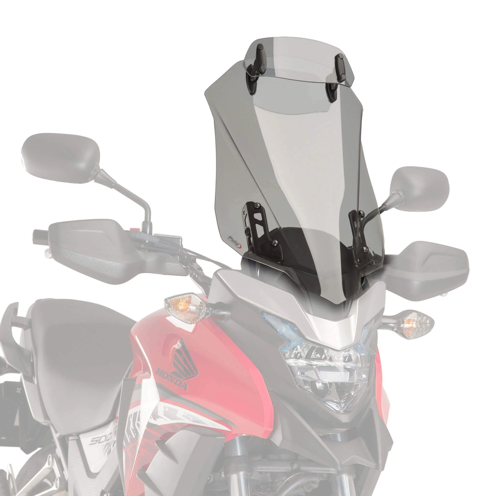 Puig Touring Screen with Visor | Light Smoke | Honda CB 500 X 2016>2024