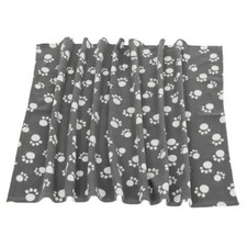 Pet Cat & Dog Paw Print Fleece Blanket, Cuddly Soft Fleece, Washable Protector