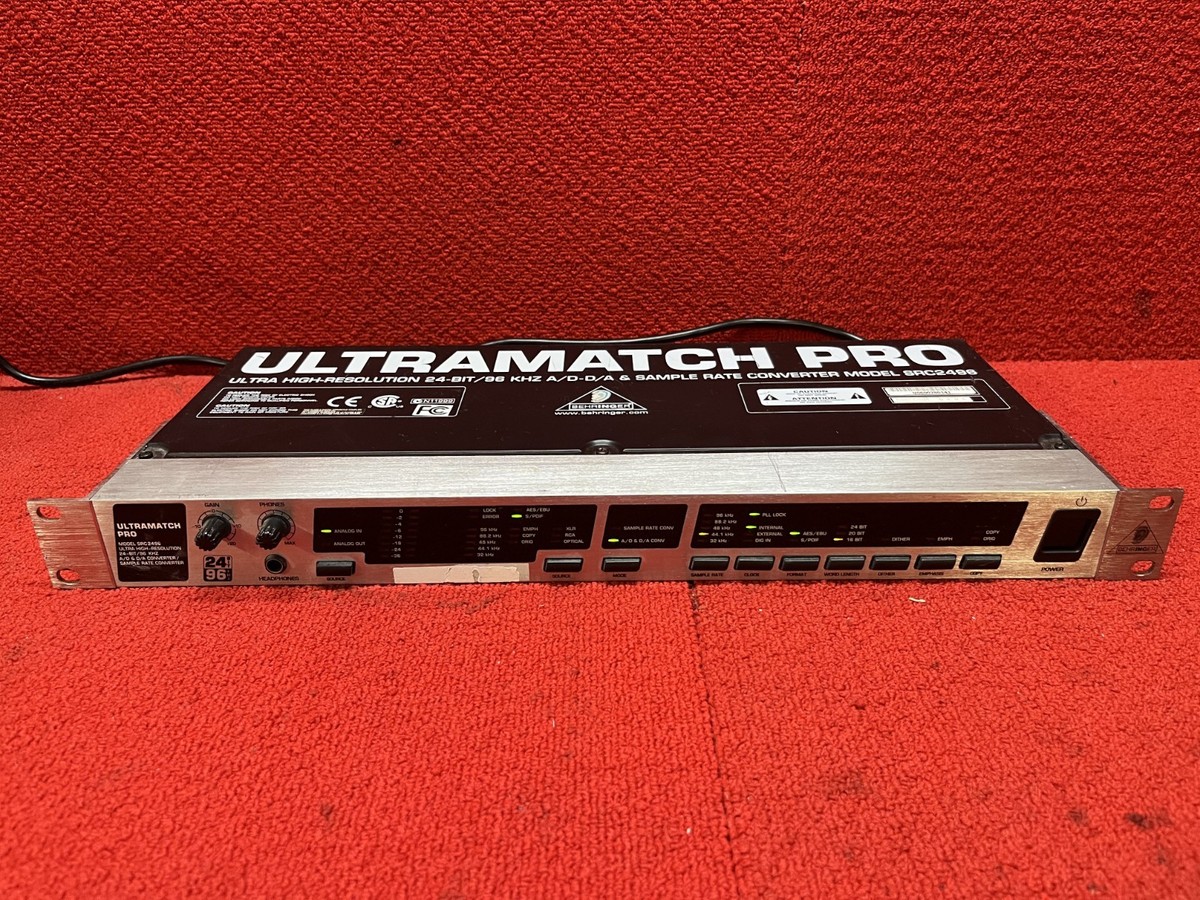 Used Behringer Ultramatch Pro SRC2496 AD/DA Sample Rate Converter