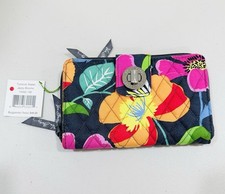 Vera Bradley Zip Around Wallet Clutch Buttercup Floral NWT