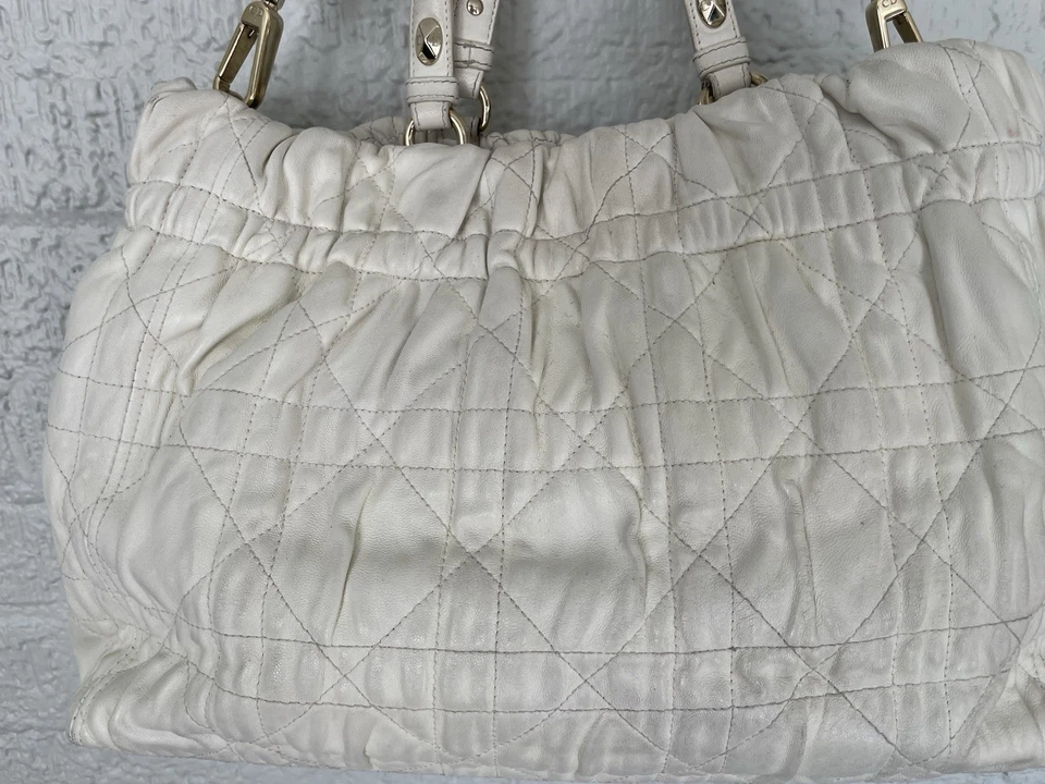 Christian Dior ограниченного тиража «Москва» Cannage кожаная сумка с короткими ручками редкая сумка подлинный - Изображение 3 из 4