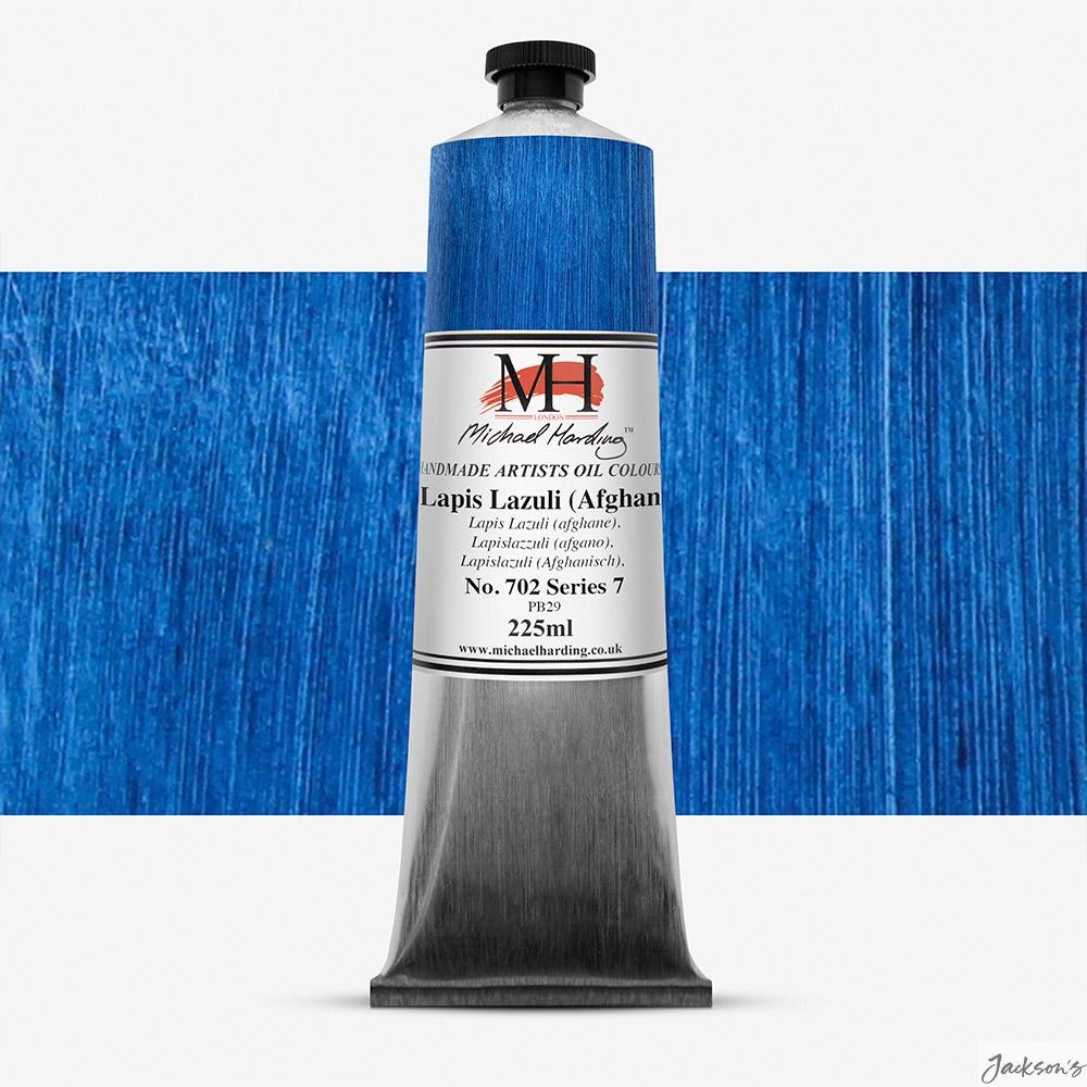 Michael Harding Artists Oil Paint Linseed Oil 225ml Afghan Lapis Lazuli S7