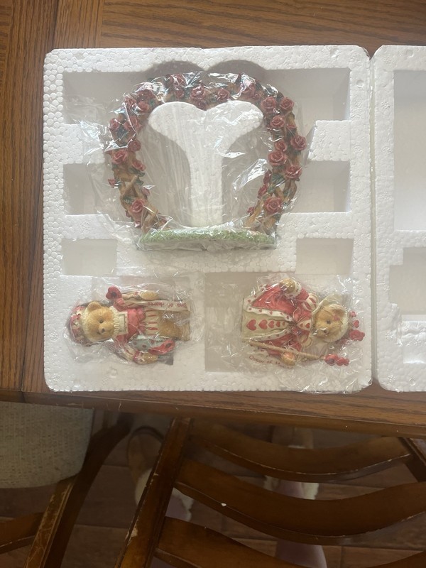 Enesco Cherished Teddy Queen Of Hearts Set