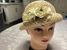 HAT.  . WOW. MUST SEE THIS BEAUTY VINTAGE STYLE CLOCH. FLOWERED TOO RARE ONE ! — photo 1
