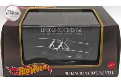 Mini Car 1/64 LINCOLN CONTINENTAL For NINETEEN SIXTY-ONE (black) ''Hot Wheels''...