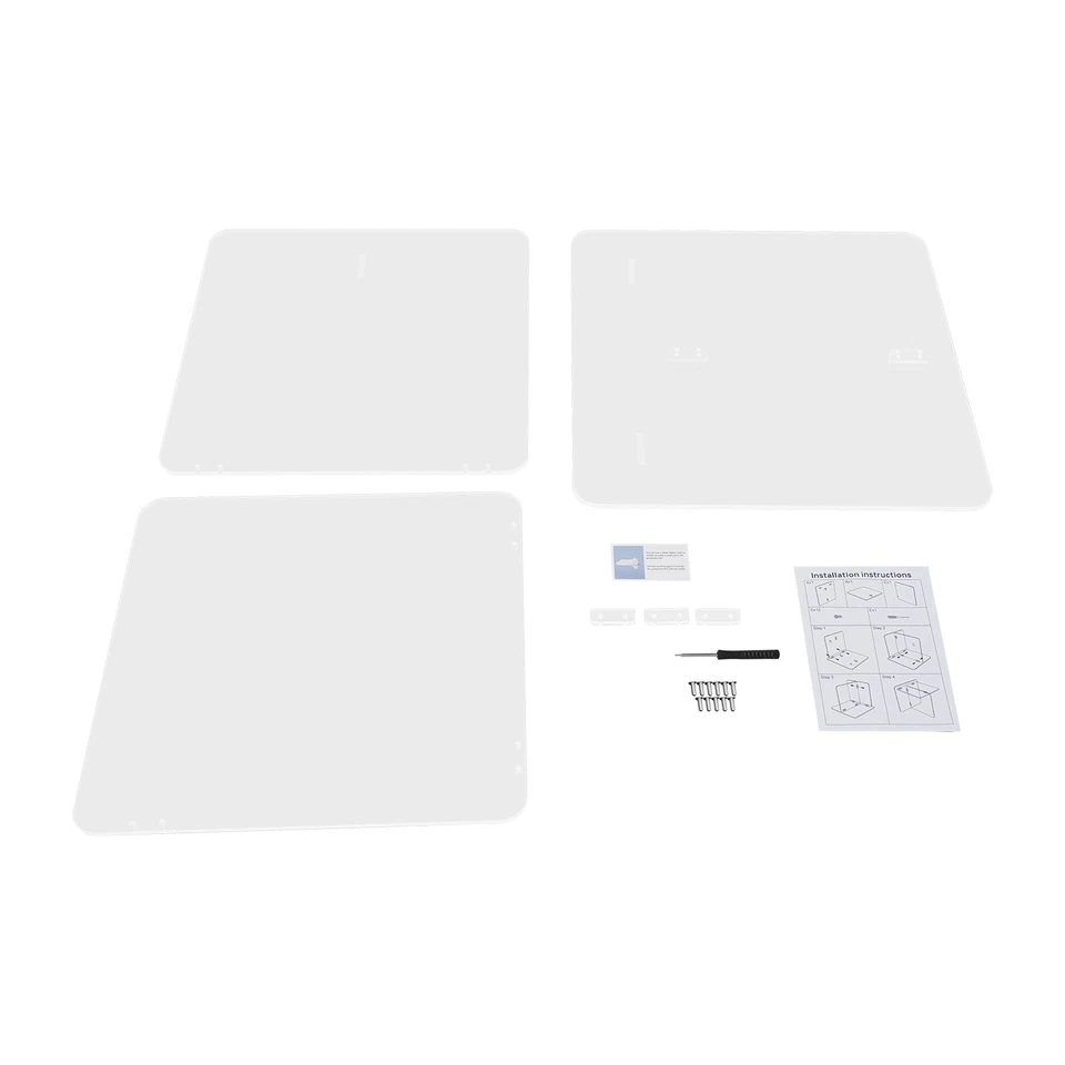 Acrylic Coffee Table Clear Acrylic End Side Table For Living Room 19.7x19.7x18" - Image 4 of 4