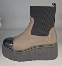 Marco Moreo Women's Beatless Two Tone Dove Wedge Shoes Boot