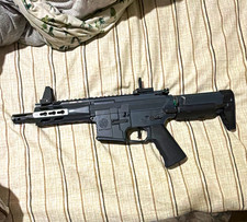KRYTAC Trident Electric Airsoft Rifle w/ Magazines, Adjustable Hop-Up