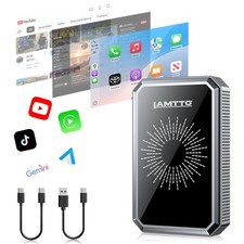 LAMTTO 4-in-1 Wireless CarPlay AI Box Android...