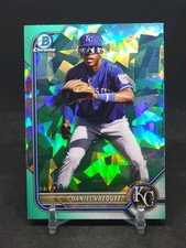 2022 Bowman Sapphire Daniel Vazquez Rookie RC Aqua Refractor /20 #BDC-74 Royals