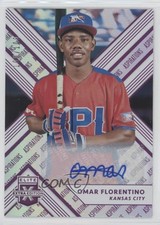 2018 Panini Elite Extra Edition Aspirations Purple /100 Omar Florentino Auto 0b5