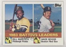 1984 Topps League Leaders Bill Madlock Wade Boggs #131 HOF 0z0n