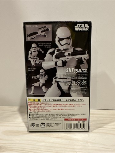 FIRST ORDER STORMTROOPER Bandai S.H. Figuarts Star Wars Action Figure - USA New - Picture 3 of 6