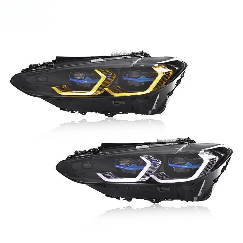 Para BMW M3 M4 G22 G82 20-2024 Par Matriz LED Laser DRL Conjunto de Farol - Imagem 2 de 4