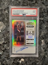 2022-23 Panini Contenders Shaedon Sharpe The Finals Ticket Rookie Auto /49 PSA 9