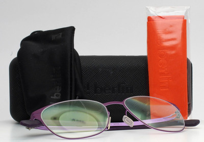 IC! BERLIN Ludmila L Orchid Berry Womens Square Eyeglasses 51-18-140 B:43