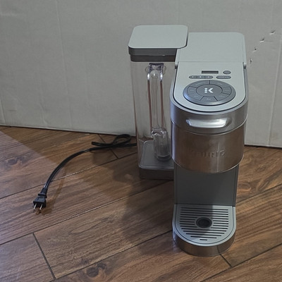 Keurig K-Iced Single-Serve K-Cup Pod Coffee Maker w/ Water Tank, Silver/Gray