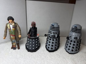 Doctor Who Destiny Of The Daleks Figure Set HTF Fourth Dr Davros *Rare - No Box*