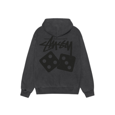 Stussy Pigment Dyed Dice Zip Hoodie Black | eBay