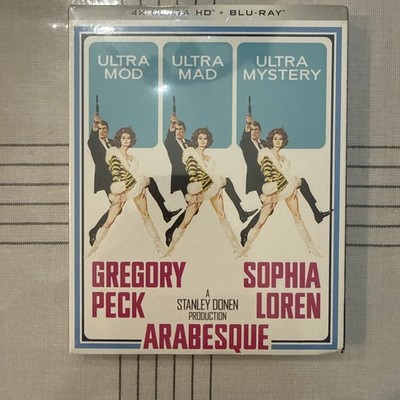 Arabesque 4K + Blu-Ray Kino Lorber Gregory Peck Sophia Loren BRAND NEW SEALED