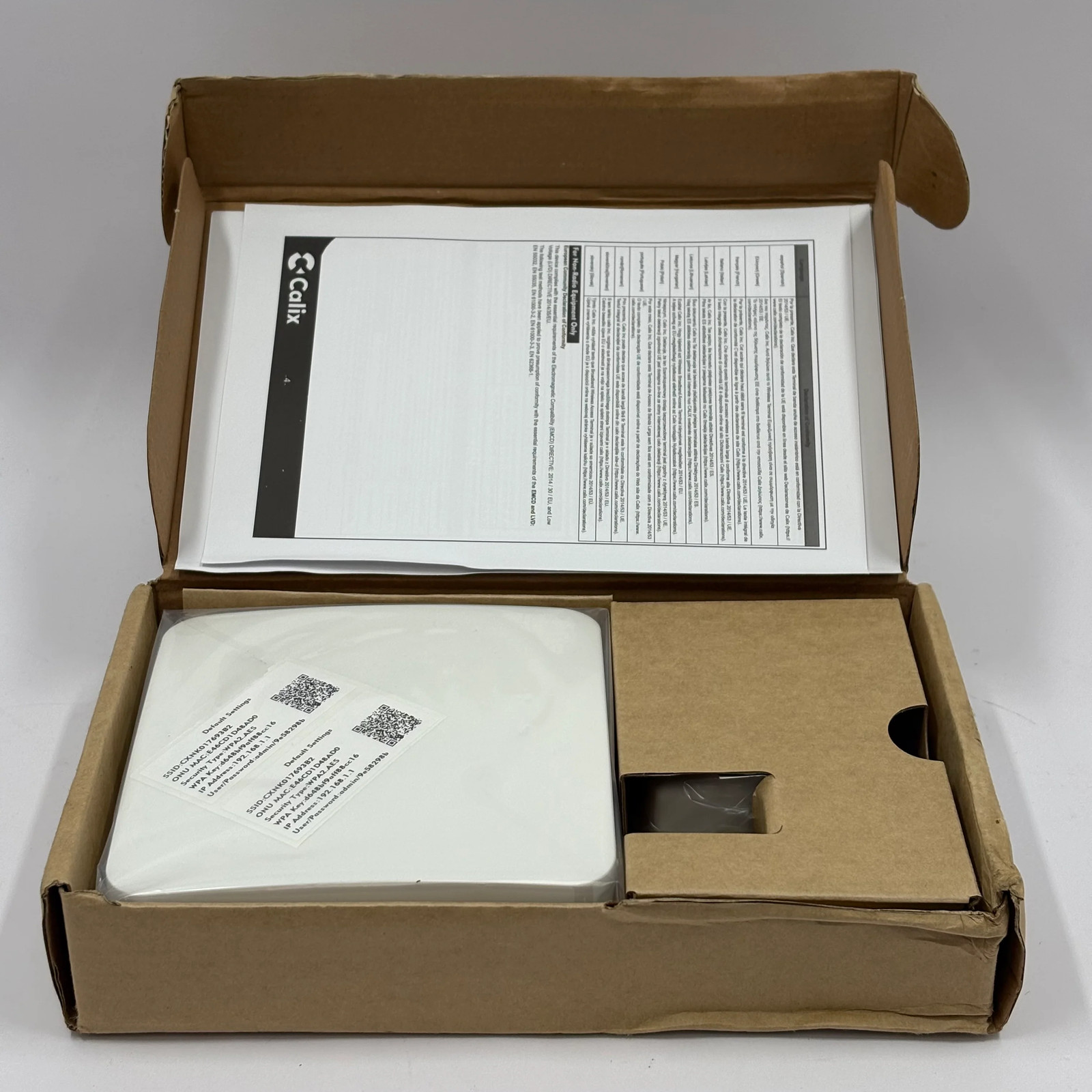 New Calix GigaSpire Blast U4M GM1028 Dual Band WiFi 6 Mesh WiFi Router