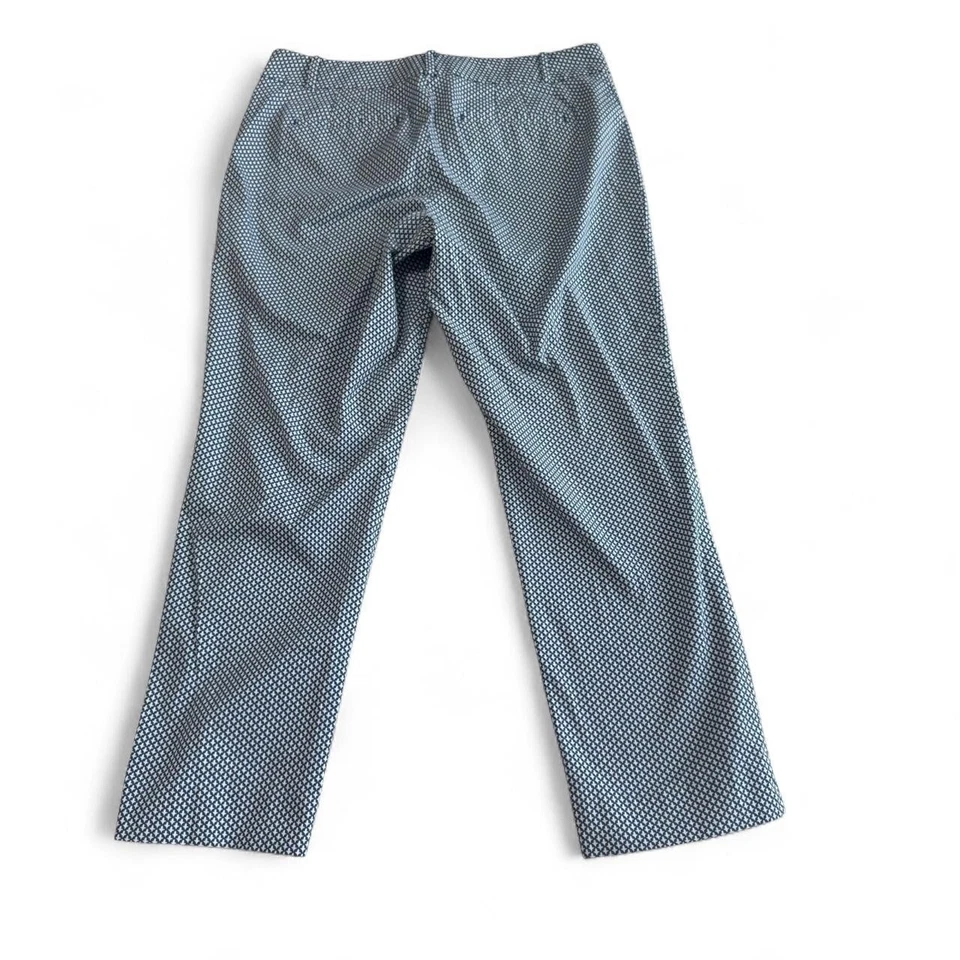 Pantalón de Trabajo Ann Taylor | Pierna Recta | Mujer Talla 10T | Azul y Blanco Foto 4 de 4