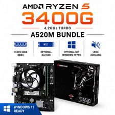 Bundle AMD Ryzen 5 3400G 4,2GHz, 16-32GB DDR4...