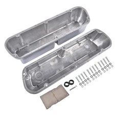 Silver Ball Milled Tall Aluminum Valve Covers For Ford Sbf 260 289 302 347 351w Silver Ball Milled Tall Aluminum Valve Covers For Ford Sbf 260 289 302 347 351w