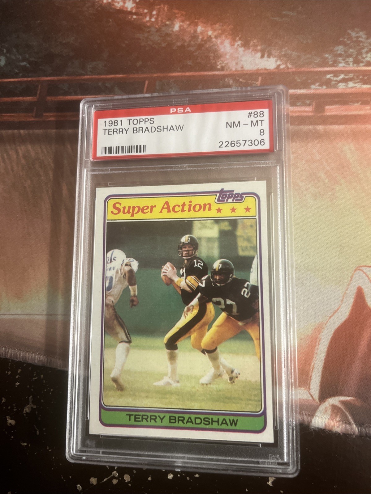 1981 Topps - Terry Bradshaw #88 PSA 8