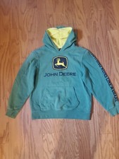 John Deere Boys hooded sweatshirt , medium 10-12 , Preowned, good condition