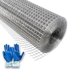 304 Stainless Steel Hardware Cloth Wire Mesh Roll 1/2 inch 19 Gauge Welded Fence
