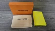 Louis Vuitton Taigarama Neon Yellow Monogram Logo Pocket Organizer